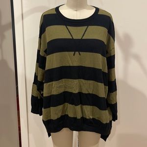 Free People / Sweater Knit Pullover / Polo Stripe / XS/S / like new
